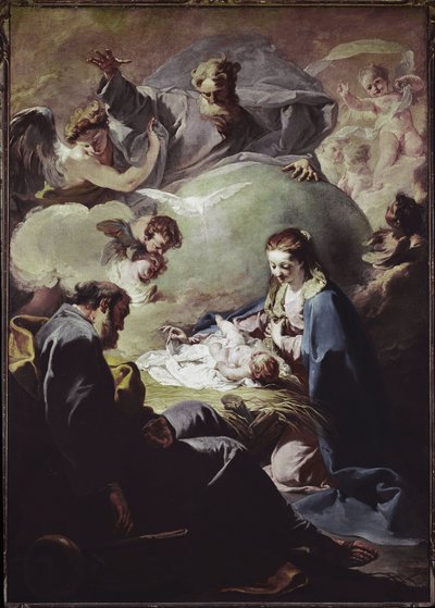 Geboorte met de Almachtige en de Heilige Geest door Giovanni Battista Pittoni