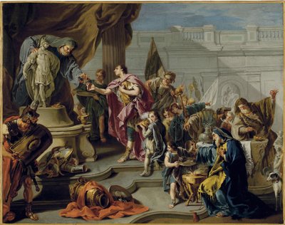 Scipio brengt eer aan Mars door Giovanni Battista Pittoni