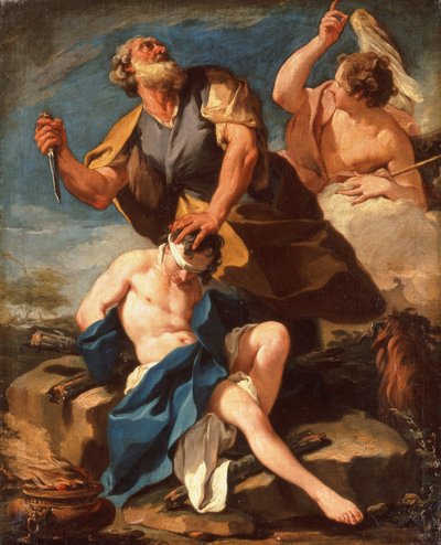 Het offer van Isaac door Giovanni Battista Pittoni