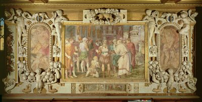 De eenwording van de staat (detail) door Giovanni Battista Rosso Fiorentino