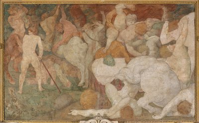 De strijd van de centauren en de lapiths door Giovanni Battista Rosso Fiorentino