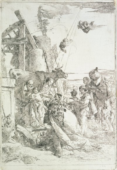 Aanbidding van de Wijzen door Giovanni Battista Tiepolo