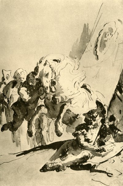 Alexander en Bucephalus, midden 18e eeuw, 1928 door Giovanni Battista Tiepolo