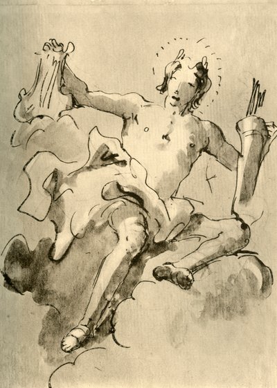 Apollo, ca. 1757, 1928 door Giovanni Battista Tiepolo