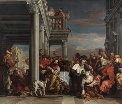 Christus im Haus des Simon des Pharisäers door Giovanni Battista Tiepolo