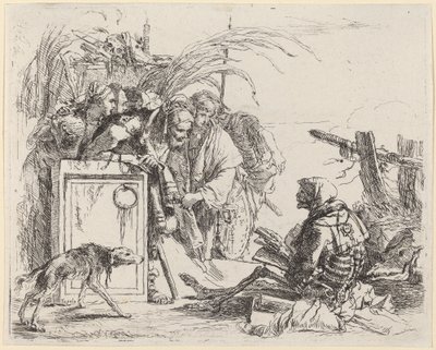 De dood geeft audiëntie door Giovanni Battista Tiepolo