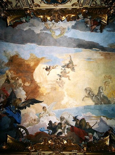 Detail van de loop van de zon, 1740 door Giovanni Battista Tiepolo
