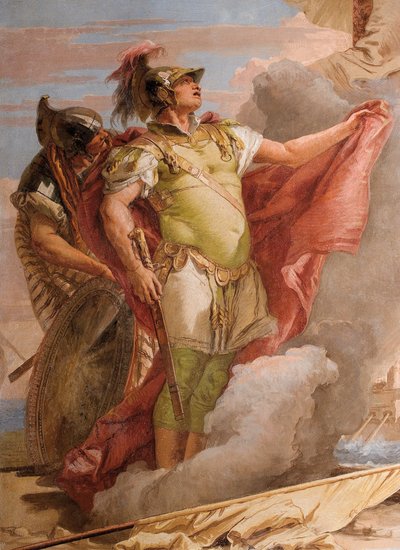 Detail van Aeneas, uit Venus