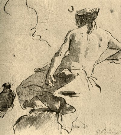 Diana, 1757, 1928 door Giovanni Battista Tiepolo