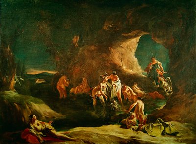 Diana en Acteon, c.1720-21 door Giovanni Battista Tiepolo