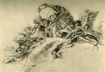 God de Vader en Engelen, ca. 1754, 1928 door Giovanni Battista Tiepolo