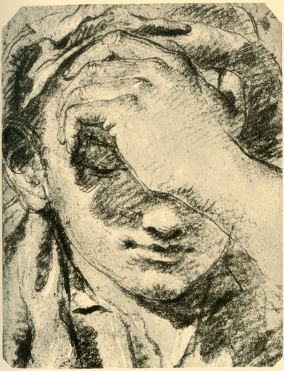 Hoofd van een jonge vrouw door Giovanni Battista Tiepolo