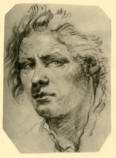 Hoofd van een jongere, midden 18e eeuw, 1928 door Giovanni Battista Tiepolo