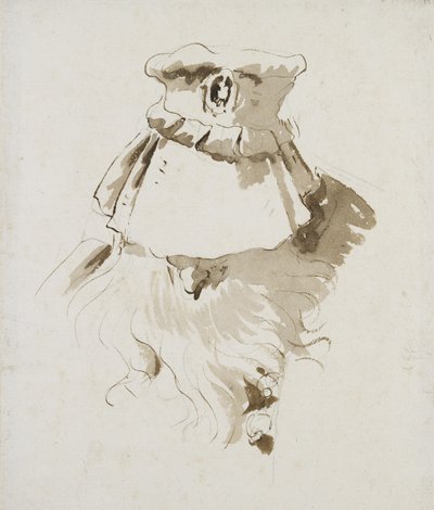 Hoofd van een bebaarde Man door Giovanni Battista Tiepolo