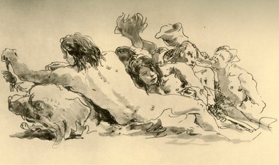 Nereïden en Triton, ca. 1753-1762, 1928 door Giovanni Battista Tiepolo