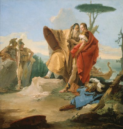 Rinaldo en de tovenaar van Ascalon door Giovanni Battista Tiepolo