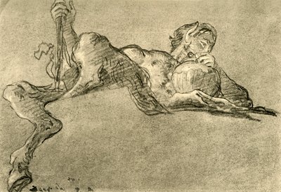 Sater met wijnkruik, c1761 door Giovanni Battista Tiepolo