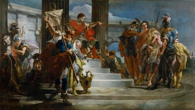Scipio Africanus bevrijdt Massiva door Giovanni-Battista Tiepolo