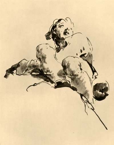 Hurkend Jongeling door Giovanni Battista Tiepolo