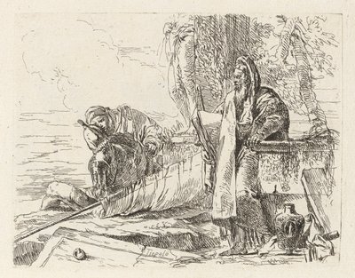 Staande Filosoof en Twee Andere Figuren, uit Vari capricci (Verschillende Capriccio