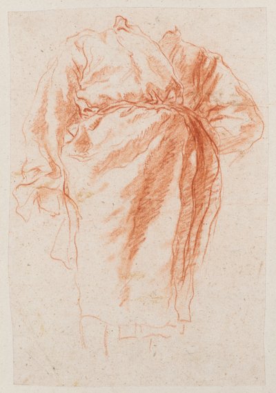 Studie einer drapierten Figur door Giovanni Battista Tiepolo