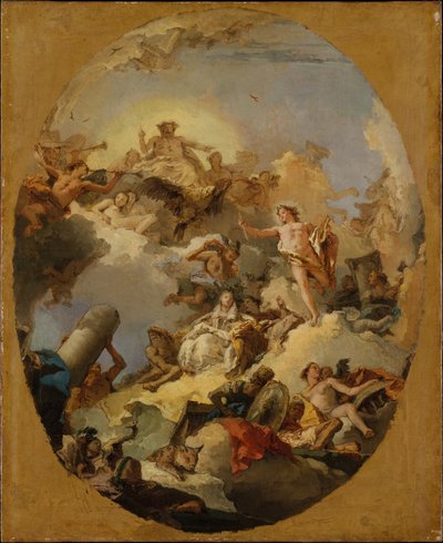 Die Apotheose der spanischen Monarchie door Giovanni Battista Tiepolo