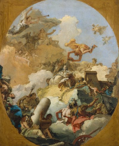 De apotheose van de Spaanse monarchie door Giovanni Battista Tiepolo
