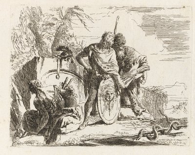 De Astrologer en de Jonge Soldaat, uit Vari capricci door Giovanni Battista Tiepolo