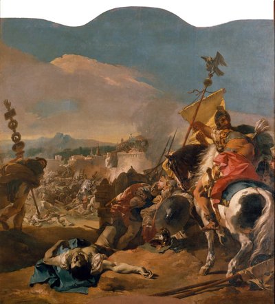 Die Eroberung von Karthago door Giovanni Battista Tiepolo
