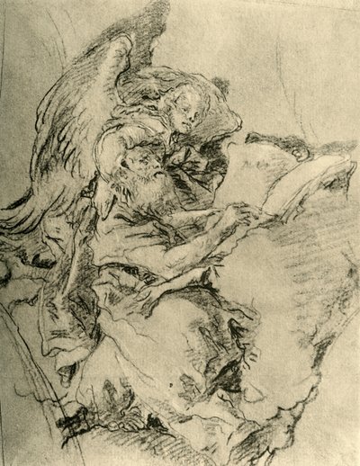 De evangelist Matteüs, 1743, 1928 door Giovanni Battista Tiepolo