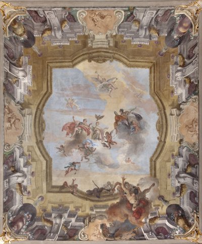 De val van de demonen, Verhalen van Scipio, 1731 door Giovanni Battista Tiepolo