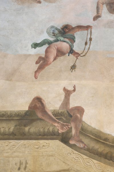 De val van de demonen, Verhalen van Scipio, detail, 1731 (detail) door Giovanni Battista Tiepolo