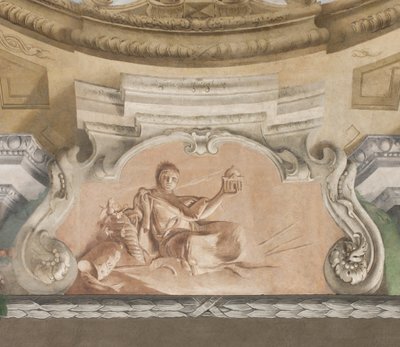 De val van de demonen, Verhalen van Scipio, detail, 1731 (detail) door Giovanni Battista Tiepolo
