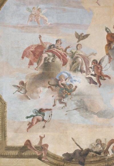 De val van de demonen, Verhalen van Scipio, detail, 1731 (detail) door Giovanni Battista Tiepolo