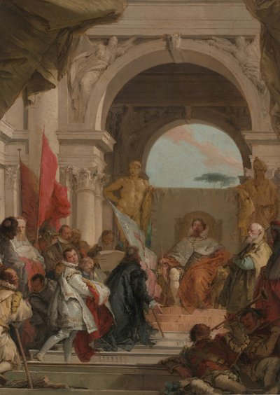 De Investituur van Bisschop Harold als Hertog van Franken door Giovanni Battista Tiepolo