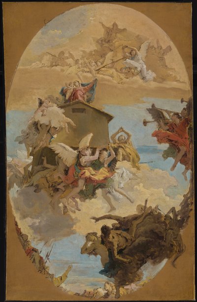 Het Wonder van het Heilige Huis van Loreto door Giovanni Battista Tiepolo