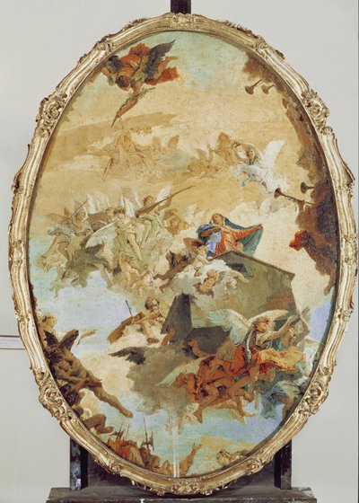 Overbrenging van het Heilige Huis van Nazareth naar Loreto door Giovanni Battista Tiepolo