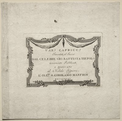 Verschillende grillen, 1785 door Giovanni Battista Tiepolo