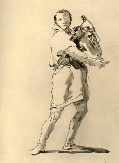 Jongeling met amphora, midden 18e eeuw, 1928 door Giovanni Battista Tiepolo