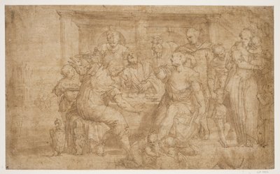 Het Avondmaal in Emmaüs door Giovanni Battista Zelotti