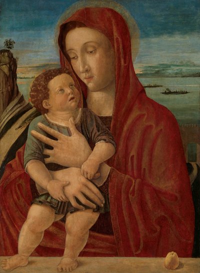 Madonna en kind door Giovanni Bellini (circle of)