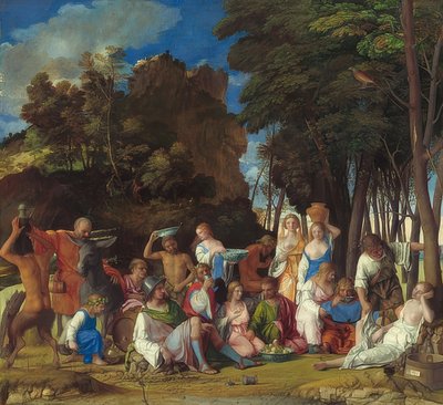 Het feest van de goden. 1514/29 door Giovanni Bellini