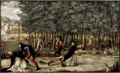 Dood van Sint Petrus Martyr door Giovanni Bellini