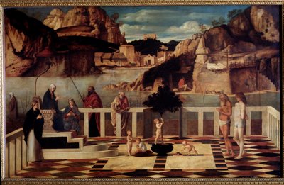 Heilige allegorie door Giovanni Bellini