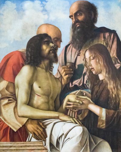Rouw om de Dode Christus door Giovanni Bellini