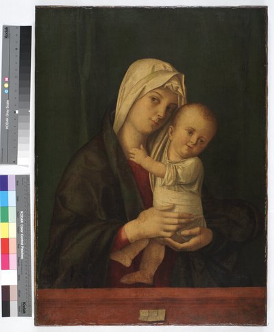 Madonna en Kind, ca. 1489 door Giovanni Bellini