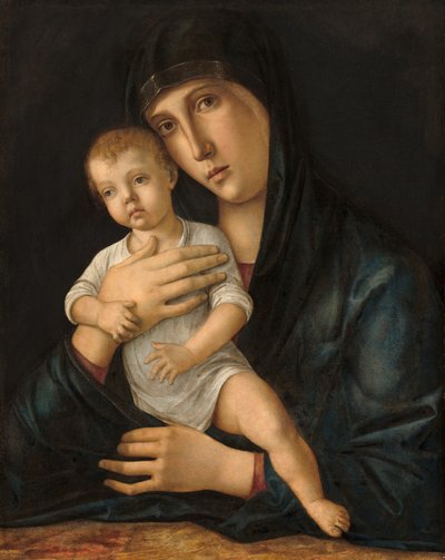 Madonna en Kind, ca. 1480-1485 door Giovanni Bellini
