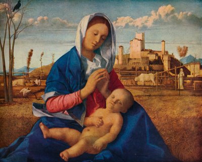 Madonna van de Weide, ca. 1500 door Giovanni Bellini