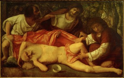 De Dronkenschap van Noach door Giovanni Bellini