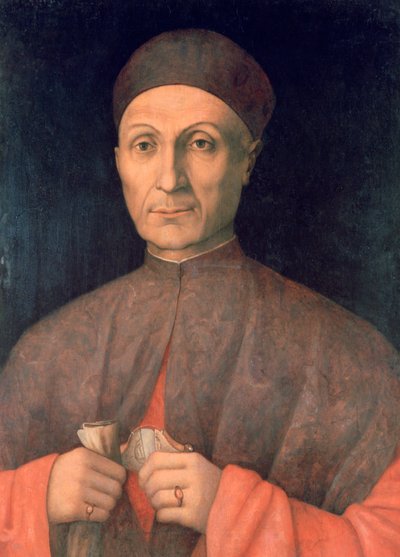 Portret van een Geleerde, ca. 1450-1507 door Giovanni Bellini
